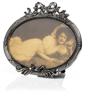  Ovaal Strik Liggend Verzilverd